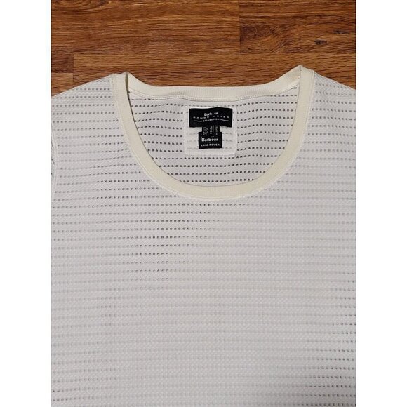 Barbour Range Rover Collection White‎ Mesh Womans Top Size 12 - Picture 2 of 4
